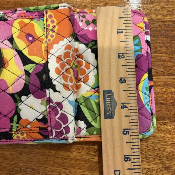 Vera Bradley Wallet Womens Trifold Clutch Quilted Floral ID Coin Purse Organizer - Picture 7 of 8